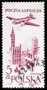 Town hall in Gdansk, Flight around Europe Air Race - Victory serie, circa 1958