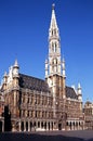 Town hall, Grand Place, Brussels, Belgium. Royalty Free Stock Photo