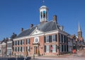 Town hall in the historical center of Dokkum Royalty Free Stock Photo