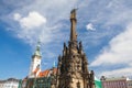 Town hall and Holy Trinity Column, Olomouc, Czech Republic Royalty Free Stock Photo