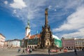 Town hall and Holy Trinity Column, Olomouc, Czech Republic Royalty Free Stock Photo