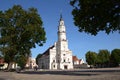 Architecture in Lithuania - Kaunas Town hall is called `The white swan` Royalty Free Stock Photo