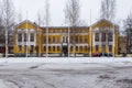 Town hall, Kaupungintalo, in the center of the city, Mikkeli, Finland. Royalty Free Stock Photo