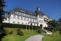 Town hall of Klingenthal, a village in Vogtland region of Saxony, Germany. It is famous as a musical instrument-making region and