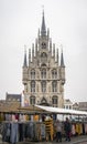 Town Hall and Market in Gouda, Netherlands Royalty Free Stock Photo