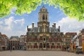 Town hall and market square, Delft, Holland