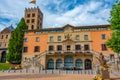 Town hall in the old town of Ripoll, Spain Royalty Free Stock Photo