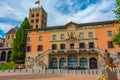 Town hall in the old town of Ripoll, Spain Royalty Free Stock Photo