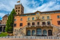 Town hall in the old town of Ripoll, Spain Royalty Free Stock Photo