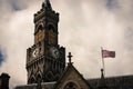 Town hall outside wall , Bradford England Royalty Free Stock Photo