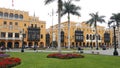 Town Hall palace and Union Palace in Lima downtown