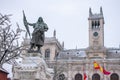 Town hall in the Plaza Mayor. Valladolid, Spain Royalty Free Stock Photo