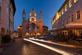 The town hall of Pordenone, Italy, the symbol of the city. Royalty Free Stock Photo