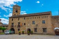 Town hall in Spanish village Ainsa Royalty Free Stock Photo