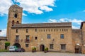 Town hall in Spanish village Ainsa Royalty Free Stock Photo