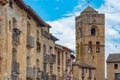 Town hall in Spanish village Ainsa Royalty Free Stock Photo