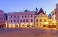 Town Hall and Square in Cesky Krumlov Czech Republic Royalty Free Stock Photo