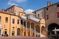 Town Hall Square in Ferrara, Italy