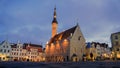 Town Hall Square in Tallinn, Estonia Royalty Free Stock Photo