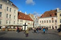 Town Hall Square in Tallinn. Estonia Royalty Free Stock Photo