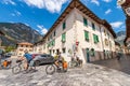 Town Hall Square in Venzone - Friuli-Venezia Giulia Italy Royalty Free Stock Photo