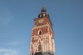 Town Hall Tower at Main Market Square - Krakow, Poland Royalty Free Stock Photo