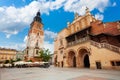 Town Hall Tower on Rynek Glowny in summer, Krakow Royalty Free Stock Photo