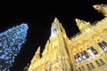 Town hall in Vienna at Christmas time Royalty Free Stock Photo