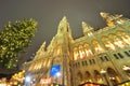 Town Hall in Vienna at Christmas time Royalty Free Stock Photo