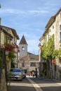 The town has few visitors on a quiet sunny autumn afternoon in rural Tournon d`Agenais
