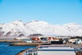 Town of Hofn in Hornafjordur in south Iceland Royalty Free Stock Photo