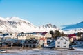 Town of Hofn in Hornafjordur in south Iceland Royalty Free Stock Photo