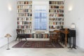 Town House With Books Arranged In Library Royalty Free Stock Photo