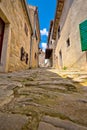 Town of Hum old cobbled street view Royalty Free Stock Photo