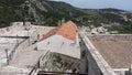 Town of Hvar, Croatia towards Adriatic Sea from Spanjola Fortress Royalty Free Stock Photo