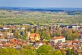 Town of Ivanec aerial springtime view, Zagorje, Croatia