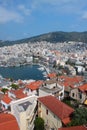 Town of Kavala in Greece (aerial view)