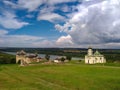 The town of Khotyn, view of fortress of Khotyn Royalty Free Stock Photo