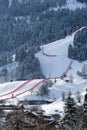 Town of Kitzbuhel in winter