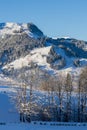 Town of Kitzbuhel in winter