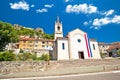 Town of Knin and Church and fortress street view