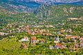 Town of Knin and Dinara mountain Royalty Free Stock Photo