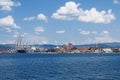 Town Koper on Slovenia with maritime port