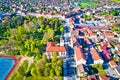 Town of Koprivnica aerial view Royalty Free Stock Photo