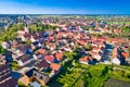 Town of Koprivnica green landscape aerial view Royalty Free Stock Photo