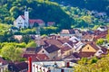 Town of Krapina rooftops view