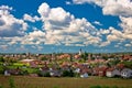 Town of Krizevci cloudy skyline