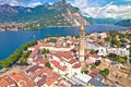 Town of Lecco aerial panoramic view, Como Lake Royalty Free Stock Photo