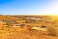 Coober Pedy mining town lookout Royalty Free Stock Photo