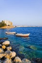 Town Loutraki in Greece Royalty Free Stock Photo